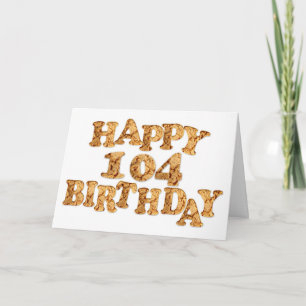 Carte 104e anniversaire pour un amoureux des cooki