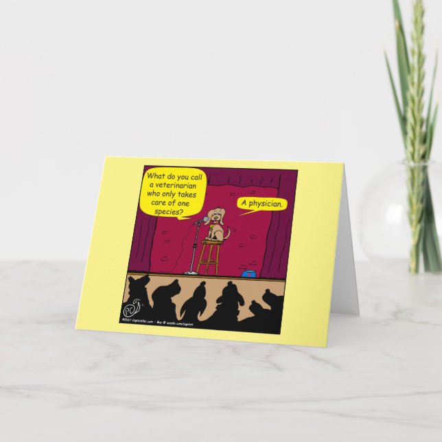 Carte 1054 Dog Stand Up Cartoon (Devant)