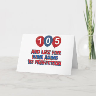 Carte 105ème anniversaire de conception