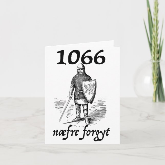 Carte 1066 Never Forget Naefre Forgyt Funny English Hist (Devant)