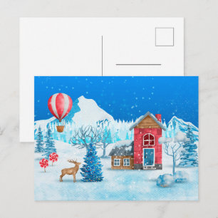 Carte (10,8 x 14,2 cm) - Christmas Scene