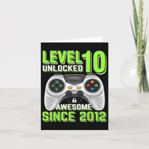 Carte 10 Déverrouillé Awesome 2012 jeu vidéo 10e anniver