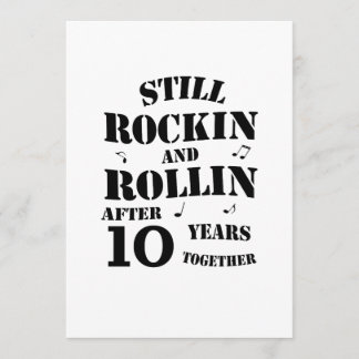 Carte 10e anniversaire - 10 ans Couples