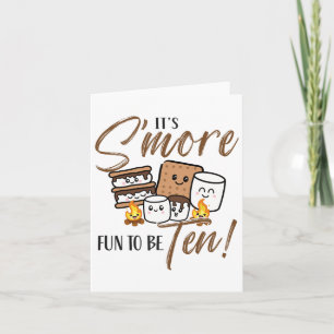 Carte 10e Anniversaire Campfire Marshmallow C'est S'more