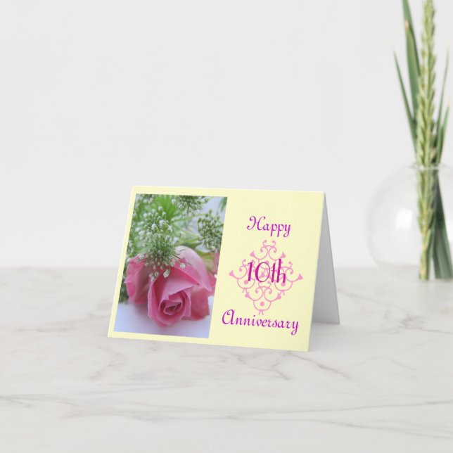 Carte 10e anniversaire du mariage (Devant)