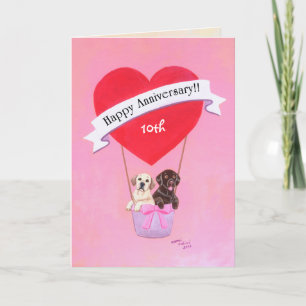 Carte 10e anniversaire du Mariage