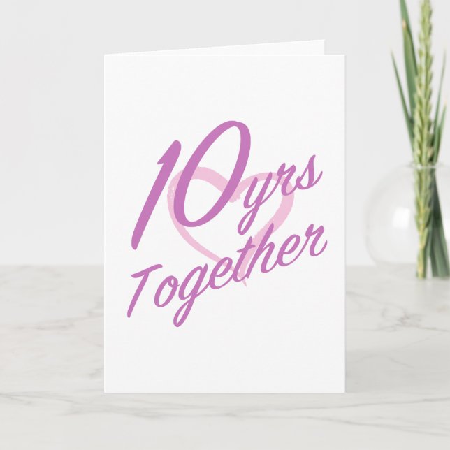 Carte 10ème anniversaire (Devant)