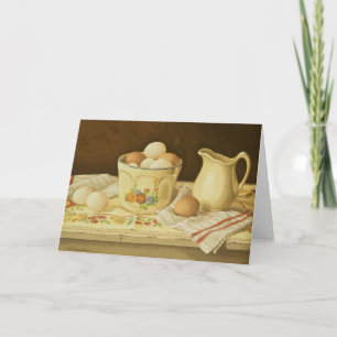 Carte 1175 Bowl of Eggs & Pitcher Greeting Card