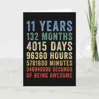 11 Ans d'être Génial Anniversaire