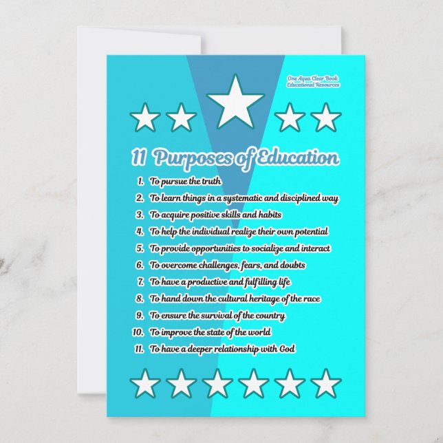 Carte 11 Objet de l'éducation (Devant)