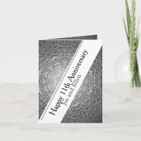 11e anniversaire Acier modifiable