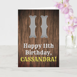 Carte 11e anniversaire : Pays inspiré par l'Ouest Look, 