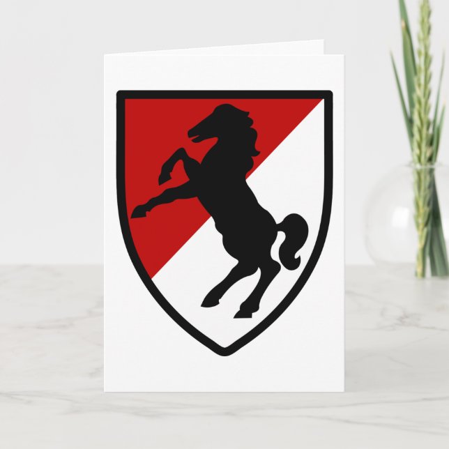 Carte 11e régiment de cavalerie blindée (Devant)