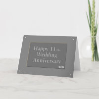 11ème heureux. Acier d'anniversaire de mariage