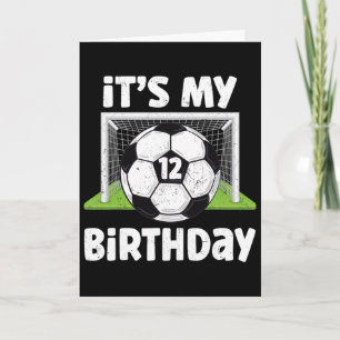 Carte 12 ans Foot 12e Anniversaire Joueur Enfants B-da
