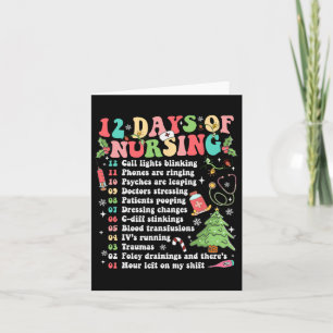 Carte 12 Jour D'Infirmière Hôpital Noël Infirmière Noël 