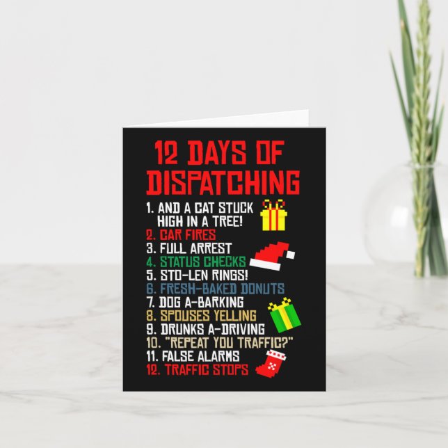 Carte 12 Jours D'Expédition Du Pajama De Noël (Devant)