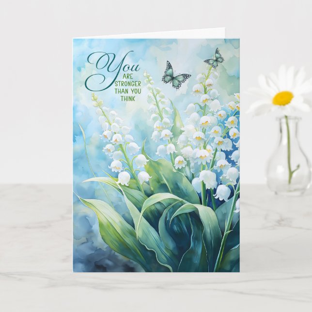 Carte 12 Step Encouragement Lily of the Valley Garden (Petite plante)