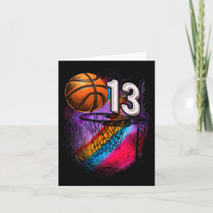 Carte 13 ans 13e anniversaire Bysketbyll Ado officiel