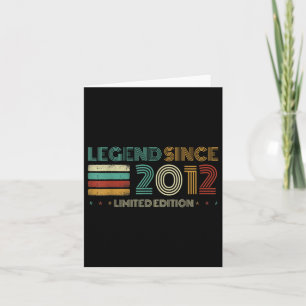 Carte 13 Ans Légende depuis 2012 13ème anniversaire