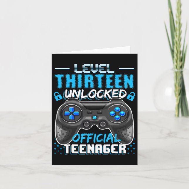 Carte 13 Déverrouillé Jeu vidéo officiel adolescent 13e  (Devant)