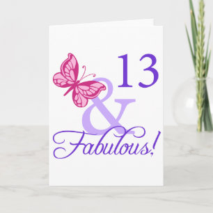 Carte 13 Et Fabuleux anniversaire