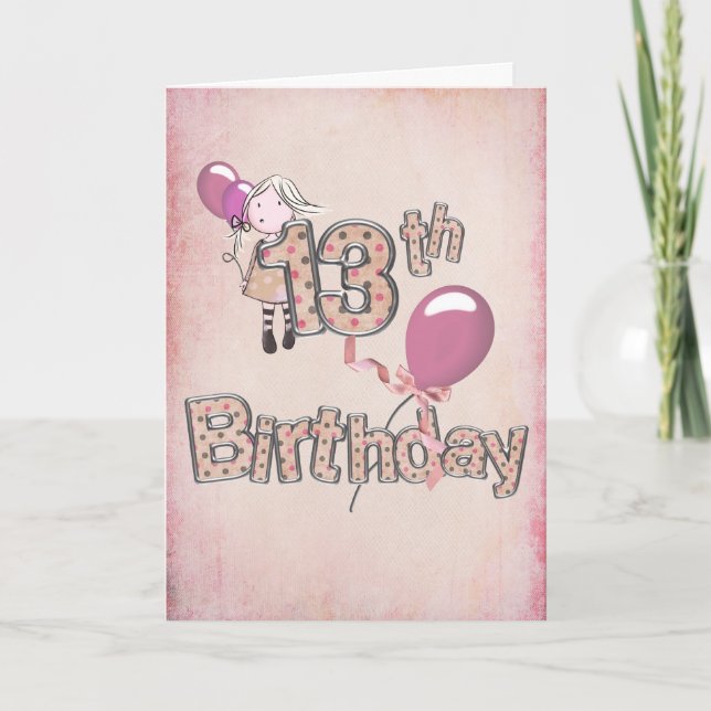 Carte 13e anniversaire (Devant)