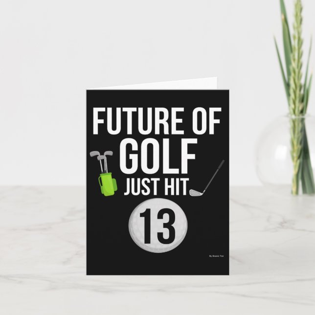 Carte 13e Anniversaire Golf T Chemise 13 Anniversaire Gi (Devant)