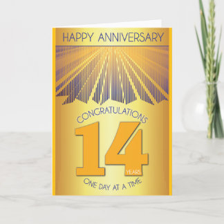 Carte 14 Year Sober Anniversary | Golden Ray 12 Step 