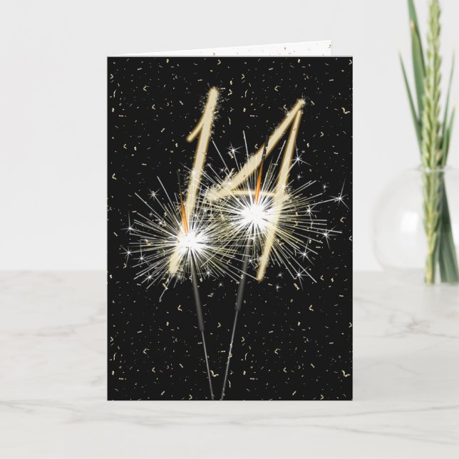 Carte 14e anniversaire du mariage (Devant)