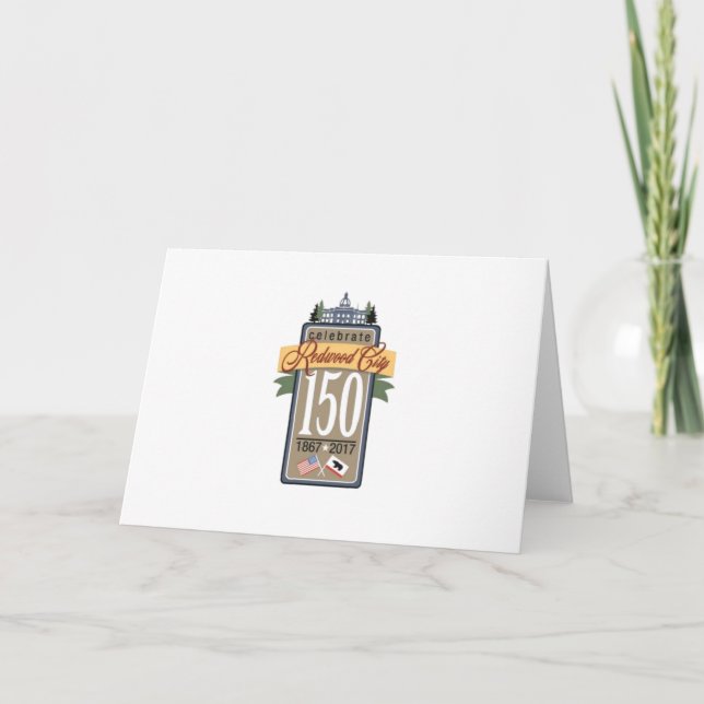 Carte 150e anniversaire de Redwood City (Devant)
