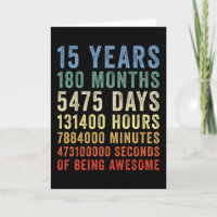 15 Ans À Être Génial Anniversaire