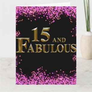 Carte 15e anniversaire