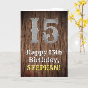 Carte 15e anniversaire : Pays Inspiré par l'Ouest Look,