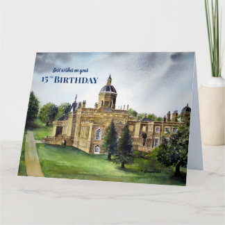 Carte 15e Anniversaire Wives Château Howard York Peintur