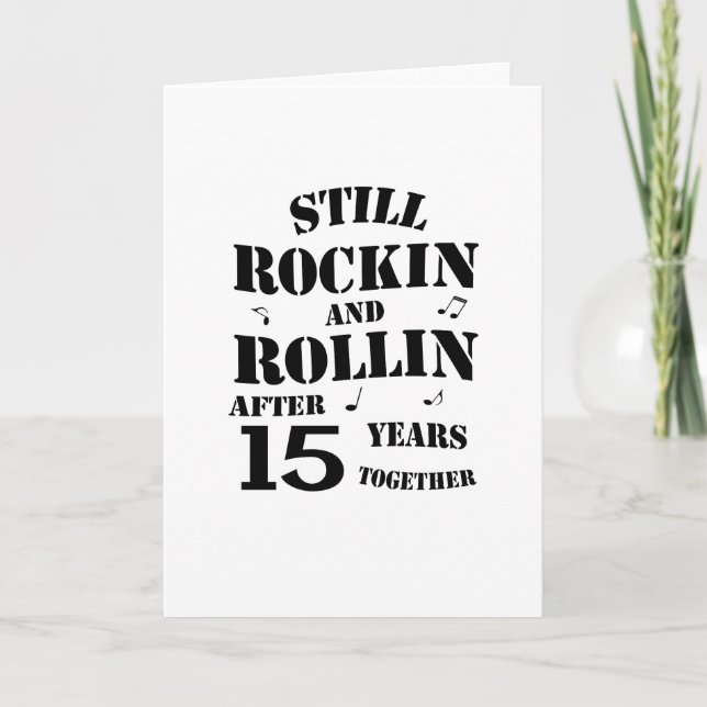 Carte 15e Anniversary - 15 Years Anniversary (Devant)