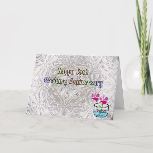 Carte 15ème Anniversaire de mariage (Devant)