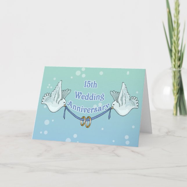 Carte 15ème Cadeaux d'anniversaire de mariage (Devant)