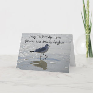 Carte **16e ANNIVERSAIRE DANSE** POUR NOTRE **FILLE**