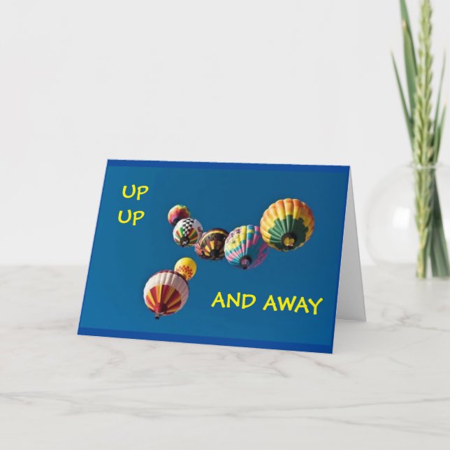 Carte *16e* ANNIVERSAIRE - HAUT ET LOIN ! (Devant)