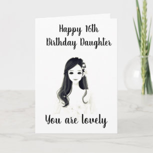 Carte ****16th BIRTHDAY**** TO OUR "LOVELY DAUGHTER"**