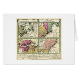 Carte 1760 de Terre-Neuve et de Côte Est