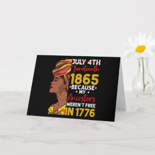 Carte 1776 : Mon ancêtre n'était pas libre 1776