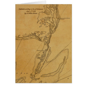 Carte 1779 de Chatham, le Massachusetts