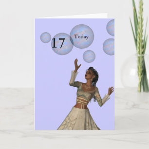 Carte 17e anniversaire