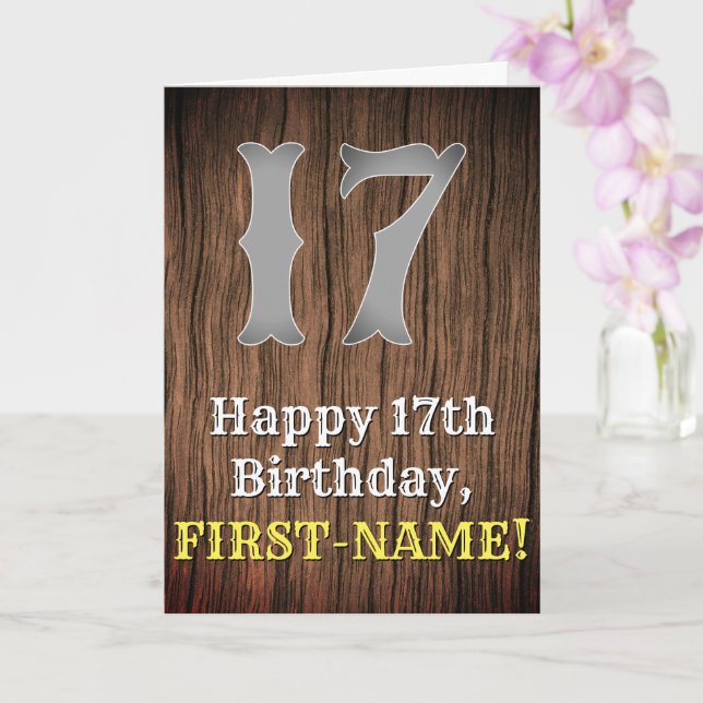 Carte 17e anniversaire : Pays inspiré par l'Ouest Look,  (Orchidée)