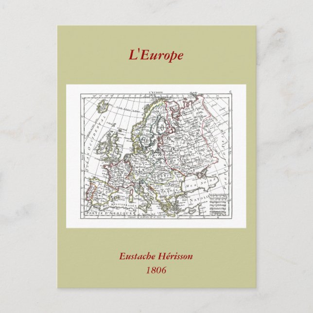 Carte 1806 - L'Europe (Devant)