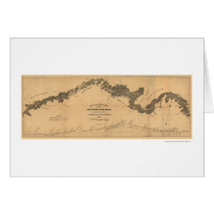 Carte 1839 de chemin de fer de Gettysburg
