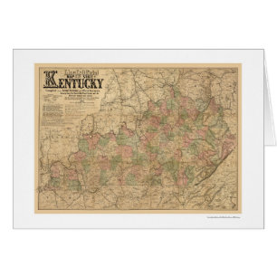 Carte 1863 de chemin de fer du Kentucky