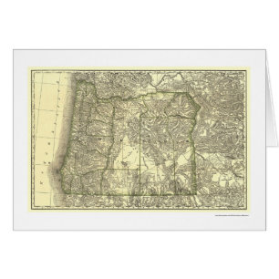 Carte 1876 de chemin de fer de l'Orégon